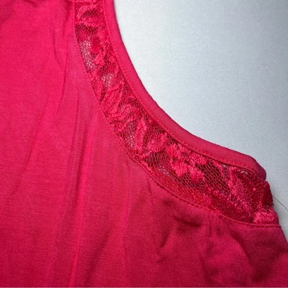 Torrid Feminine Bright Pink Lace Sleeveless Top-NWT Size 3 (22/24) - Picture 9 of 13